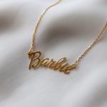Barbie gümüş kolye