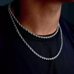 Çelik burgu kolye ve bileklik set