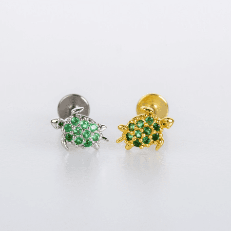 Tragus Piercing Kaplumbağa