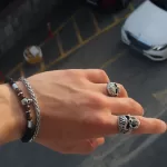 erkek çelik set bileklik
