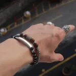 erkek çelik set bileklik