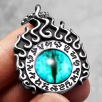 Devil Eye Şeytan gözü çelik kolye