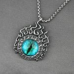 Devil Eye Şeytan gözü çelik kolye