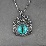 Devil Eye Şeytan gözü çelik kolye