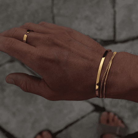 Erkek gümüş minimal bileklik modelleri