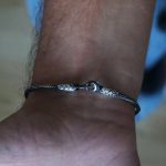 Kazaziye Örme Gümüş Erkek Bileklik (52)