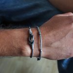 Kazaziye Örme Gümüş Erkek Bileklik (6)