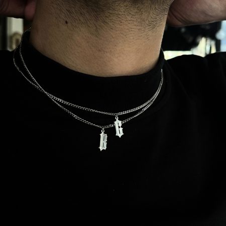 Erkek gümüş tasarım kolye takı modelleri