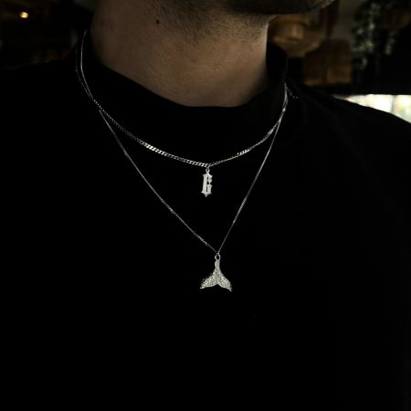 Erkek gümüş tasarım kolye takı modelleri